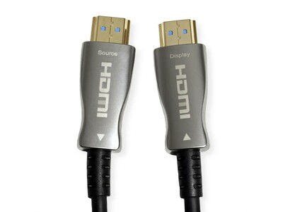 Kábel HDMI M/M 15m, Ultra High Speed+Eth, 4K@60Hz, HDMI 2.0, čierny, jednosmerný, aktívny, optický