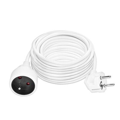 Predlžovačka 15m s 1 zásuvkou, 1.50mm², biela