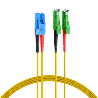 Fiber kábel LC-E2000/APC, 20m Duplex OS2(9/125µm), LSOH, 3mm, žltý