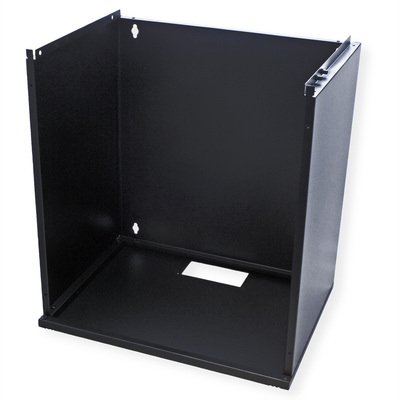 19" Rack na stenu 12U, čierny, 595x540x400 mm (HxWxD), RAL 9005, BASIC