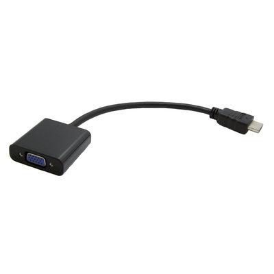 Adaptér HDMI na VGA 15cm čierny