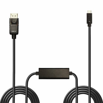 Kábel USB 3.1 Typ C na DisplayPort M/M 5m, 4K@60Hz UHD, HDR, čierny