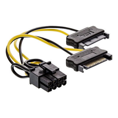 Kábel napájací interný 2x Sata na 8 pin PCI ExpressII