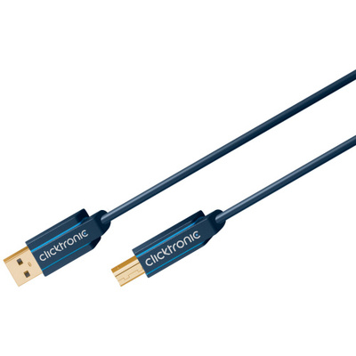 Kábel USB 2.0 A-B M/M 3m, High Speed, C