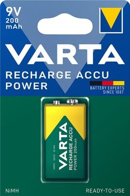 Baterka VARTA RTU nabíjacia 9V 200mAh NiMH (6HR61 56722) 1BL