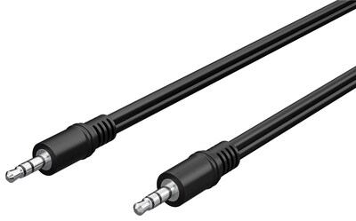 Kábel 3.5mm stereo jack M/M 10m, čierny