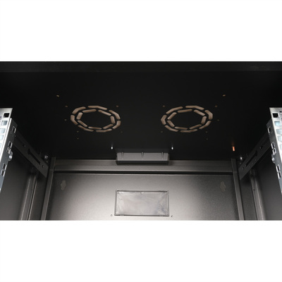 19" Rack na stenu 20U, čierny, 996x600x450mm (HxWxD), RAL9005, PRO, odnímateľné bočnice