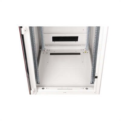 19" Rack na podlahu 42U, 2053x600x800mm (HxWxD), PRO, sklenené dvere, sivý