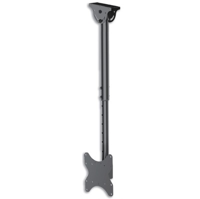 Držiak pre LCD monitor / TV stropný, max 50kg, dĺžka ramena 106-156cm, VESA 200x200, čierny