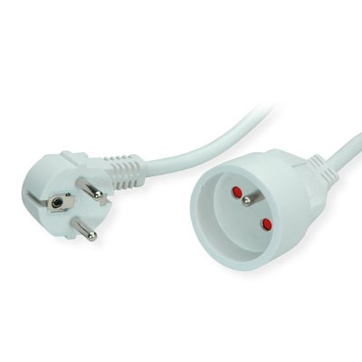 Predlžovačka 3m s 1 zásuvkou, 1.50mm², biela