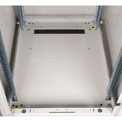 19" Rack na podlahu 22U, 1164x600x800mm (HxWxD), PRO, sklenené dvere, sivý