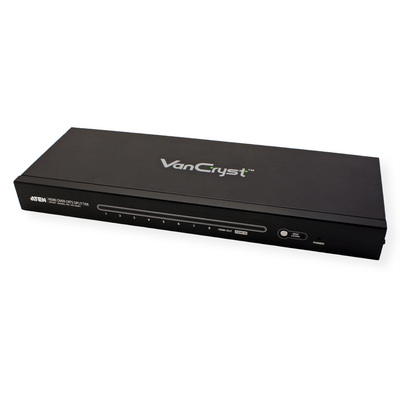 Video distribútor/splitter HDMI 1IN/8OUT cez 2xTP cat.5e do 60m, EDID, RS232, 1080p@60Hz