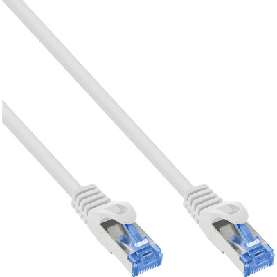 S/FTP (PiMF) Patchkábel LSOH 7.5m cat.6a, biely, Cu, SuperFlex