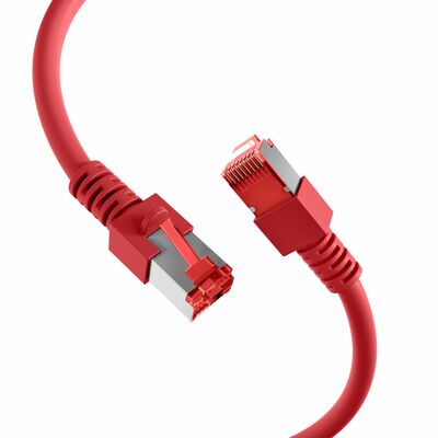 S/FTP (PiMF) Patchkábel LSOH 40m, cat.6, červený, Cu