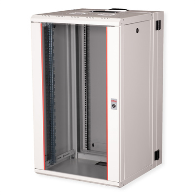 19" Rack na stenu 20U, sivý, 996x600x600mm (HxWxD), RAL7035, PRO, otočný (2-dielny)