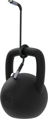 Kábel USB 2.0 Typ C CM/CM 2m, High Speed, Power Delivery 60w 20V3A, čierny/sivý, zahnutý 90°