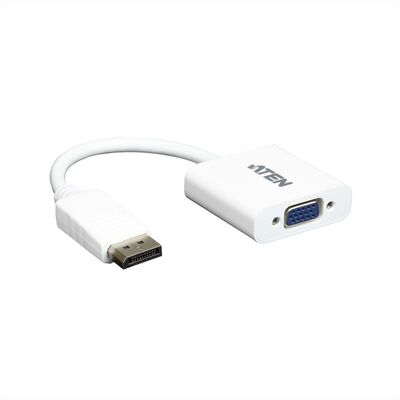Adaptér DisplayPort na VGA M/F, 10cm biely