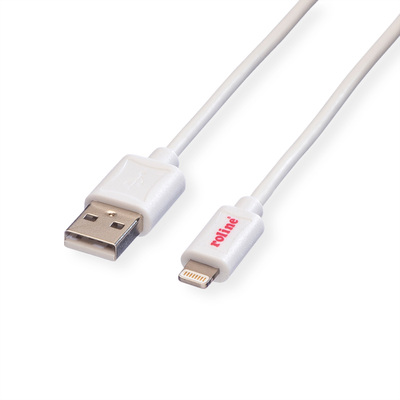 Kábel USB "Lightning" pre Apple, 1.8m, High Speed, biely