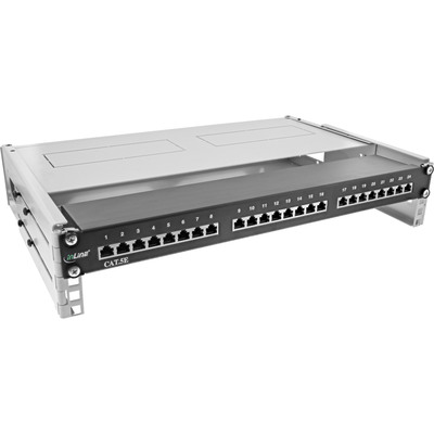19" Mini skriňa ramova s krytom 2U, nastavitelná hĺbka: 240 - 400mm, svetlosivá, RAL7035