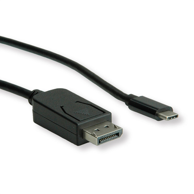 Kábel USB 3.1 Typ C na DisplayPort M/M 1m, 4K@60Hz UHD, čierny