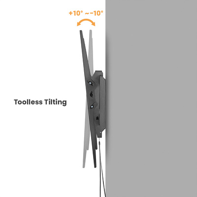 Držiak pre TV 60-120" na stenu, max 120kg, s náklonom +-10°, VESA do 900x600, čierny