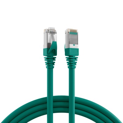 S/FTP Patchkábel PUR 25m cat.5e, zelený, Cu, SuperFlex