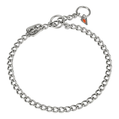 Obojok retiazkový sťahovací 2.5mm/40cm, obmedzovač, malé oko, nerezová oceľ, HS