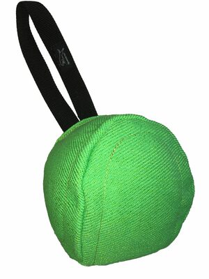 Lopta z ringového materiálu, veľká,  makká, s uškom, obvod 61cm, rôzne farby