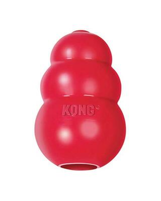 Hračka Kong Dog Extreme - granát na plnenie, prírodná guma, 12.5cm, červený, XL