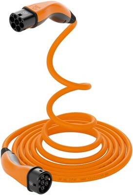 Kábel LAPP HELIX Komfort nabíjací pre elektromobily Type 2, 5m, 11kW, 20A, 3 fázy, oranžový