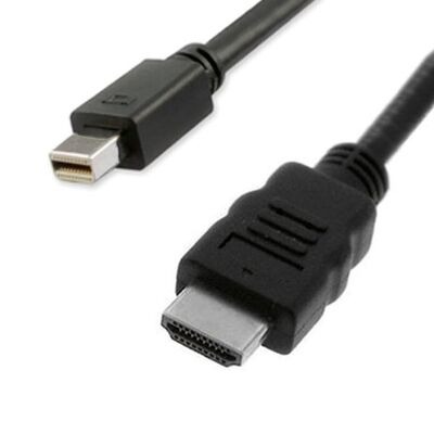 Kábel DisplayPort mini na HDMI M/M 2m, jednosmerný, 4K@60Hz UHD, audio, čierny