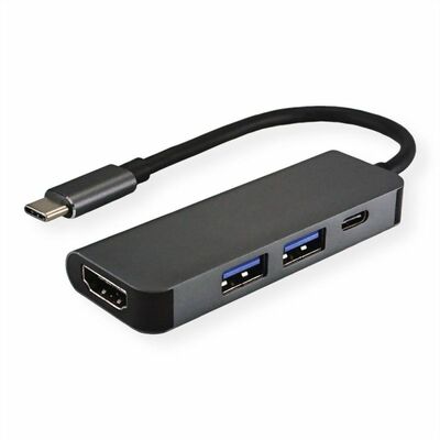 Dokovacia Stanica USB 3.1 Typ C, 4K HDMI, 2x USB 3.0, 1x USB 3.1 Typ C (Power Delivery) 