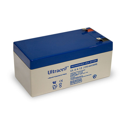 Baterka Ultracell AKKU UL3.4-12 (12V 3.4Ah), Faston (4.8mm)