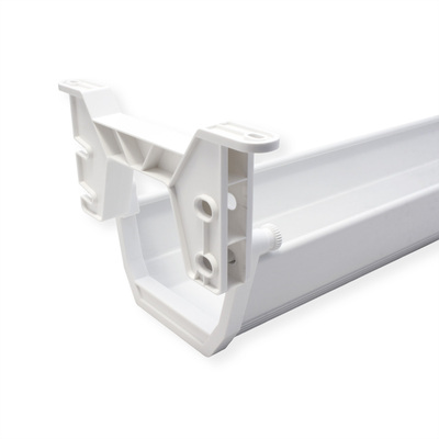 Káblový organizér, žľab na káble pod stôl, plast (ABS), 449x182x118mm (DxHxV), biely