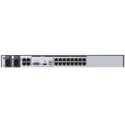 KVM switch/prepínač cez IP, 16PC, 32 remote users, 1 local, 2 remote, VGA, HDMI, USB, HotKeys, OSD