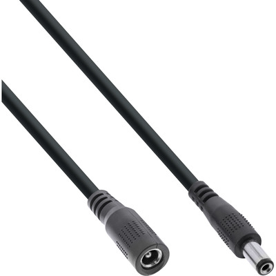 Kábel predlžovací DC 5.5mm / 2.5mm, AWG18, 2m, čierny