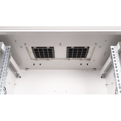 19" Rack na stenu 7U, sivý, 490x600x450mm (HxWxD), RAL7035, IP55, vonkajší, odnímateľné bočnice