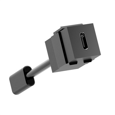 Modul USB 3.2 CF/CF, Keystone, PD 100W 20V5A, čierny