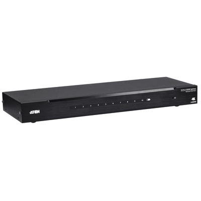 Video distribútor/splitter HDMI 1IN/10OUT UHD 4K@60Hz, RS232, 18G, čierny