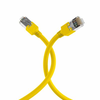 S/FTP Patchkábel LSOH 1.5m cat.5e, žltý, Cu, Draka UC300 s TM11