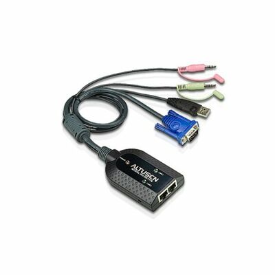 KVM adaptér USB Virtual Media + Smart Card reader + audio