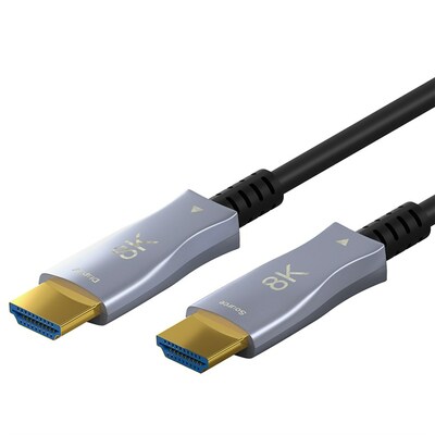 Kábel HDMI M/M 30m, Ultra High Speed+Eth, 8K@60Hz, HDMI 2.1, čierny, jednosmerný, aktívny, optický