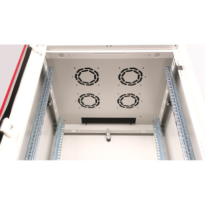 19" Rack na podlahu 32U, 1560x600x600mm (HxWxD), BASIC, sklenené dvere, sivý