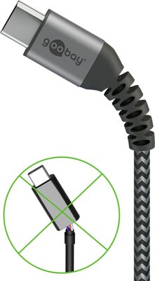 Kábel USB 2.0 AM/CM Typ C 1m, High Speed, Power Delivery 60w 20V3A, čierny/sivý