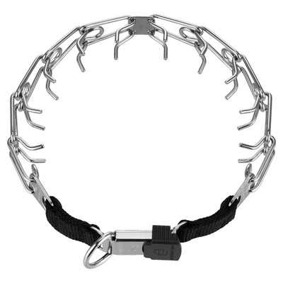 Obojok ostnatý ULTRA-PLUS 4mm/60cm, ClicLock, s popruhom, nerezová oceľ, HS
