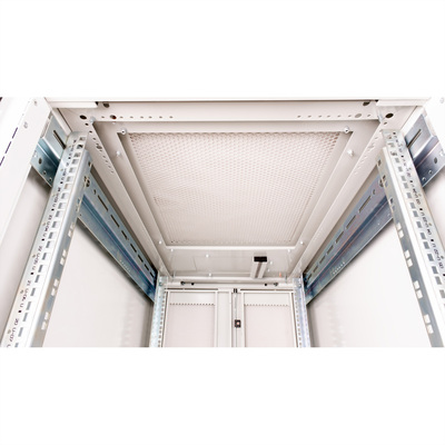 19" Rack na podlahu 26U, 1260x600x1000mm (HxWxD), PRO, Plexiglas, sivý