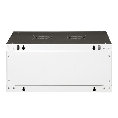 19" Rack na stenu 4U, sivý, 290x600x600mm (HxWxD), odnímateľné bočnice