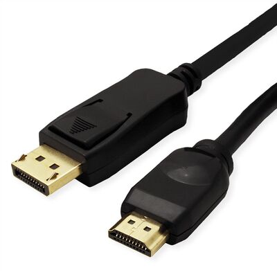 Kábel DisplayPort na HDMI M/M 2m, jednosmerný, 4K@60Hz UHD, audio, čierny