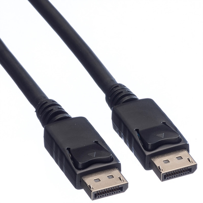 Kábel DisplayPort M/M 5m, 4K@60Hz, DP v1.2, 21.6Gbit/s, LSOH, čierny