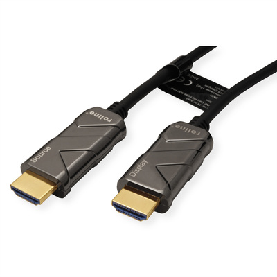 Kábel HDMI M/M 10m, Ultra High Speed+Eth, 8K@60Hz, HDMI 2.1, čierny, jednosmerný, aktívny, optický